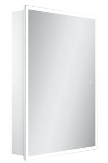 Зеркальный шкаф с подсветкой Sancos Cube CU600 80см белый